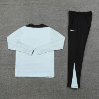 player version 24-25 Bar light gray with black half zipper training tracksuit