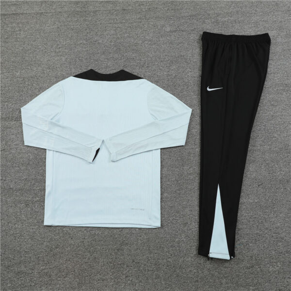 player version 24-25 Bar light gray with black half zipper training tracksuit - Image 4