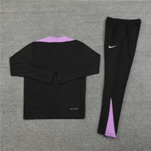 player version 24-25 England black with purple half zipper training tracksuit - Image 4