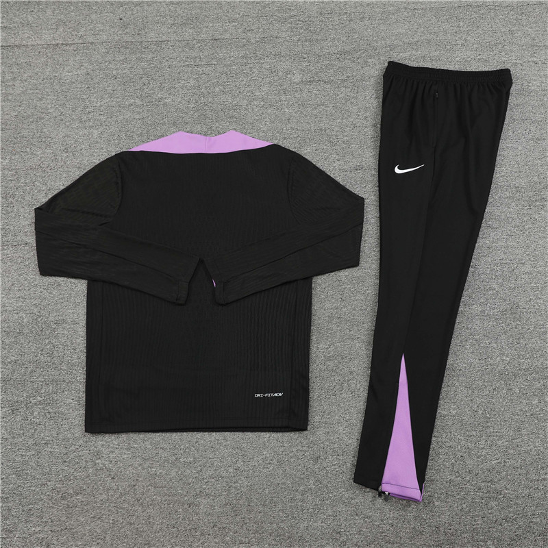 player version 24-25 England black with purple half zipper training tracksuit