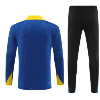 004-395 player version 24-25 Inter color blue with yellow half zipper training tracksuit