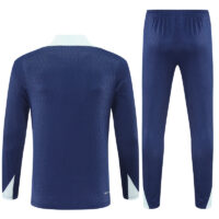 004-429 player version 25-26 Inter navy blue with light gray half zipper sweater tracksuit