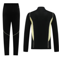with embossed 2023 Argentina black with yellow half zipper training tracksuit