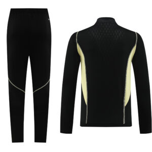 with embossed 2023 Argentina black with yellow half zipper training tracksuit - Image 4