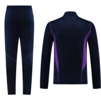 with embossed 2023 Argentina navy blue with purple half zipper training tracksuit