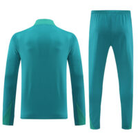 004-435 with sponsor logo 24-25 Portugal green half zipper training tracksuit