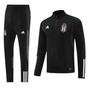 23-24 Besiktas black half zipper training tracksuit - Image 4