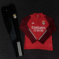 23-24 Bnfc red half zipper training tracksuit