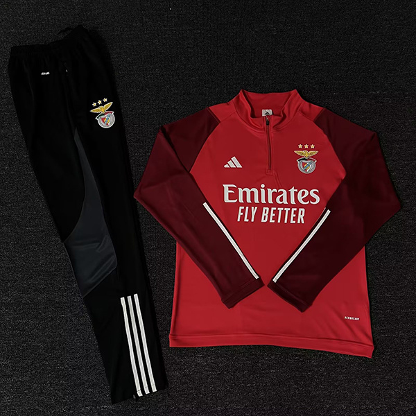23-24 Bnfc red half zipper training tracksuit