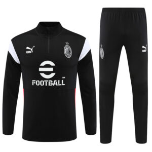 23-24 AC black half zipper sweater tracksuit - Image 4