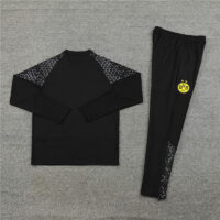 23-24 Dortmund black half zipper training tracksuit