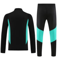 23-24 Manud black with blue half zipper sweater tracksuit