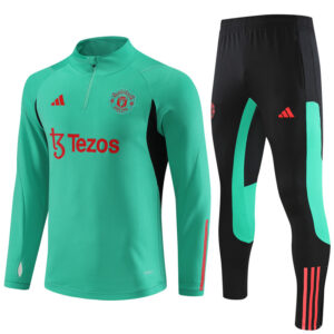 23-24 Manud green with black half zipper training sweater tracksuit - Image 4