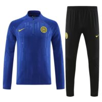 23-24 Inter blue half zipper sweater tracksuit