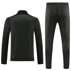 23-24 Bar dark green half zipper sweater tracksuit - Image 5