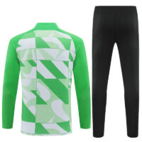 005-10 23-24 ATM Camoflage green with white half zipper training tracksuit