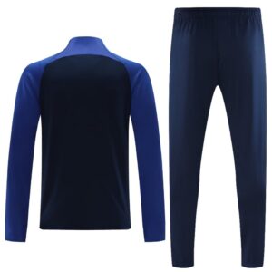 23-24 Riyadh navy blue with color blue arm half zipper sweater tracksuit - Image 5