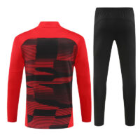 005-109 24-25 AC red with black half zipper training tracksuit
