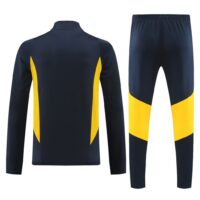 005-11 23-24 Real Madrid navy blue with yellow half zipper sweater tracksuit