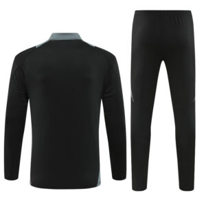 24-25 Algeria black with gray half zipper training tracksuit - Image 5