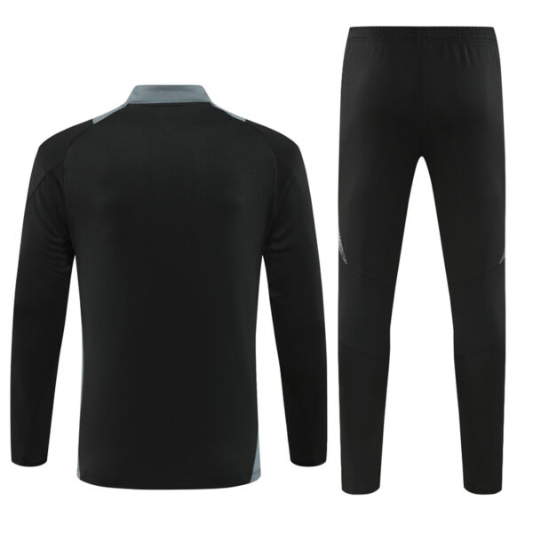 24-25 Algeria black with gray half zipper training tracksuit - Image 5