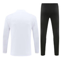24-25 Argentina white with blue stripe half zipper training tracksuit