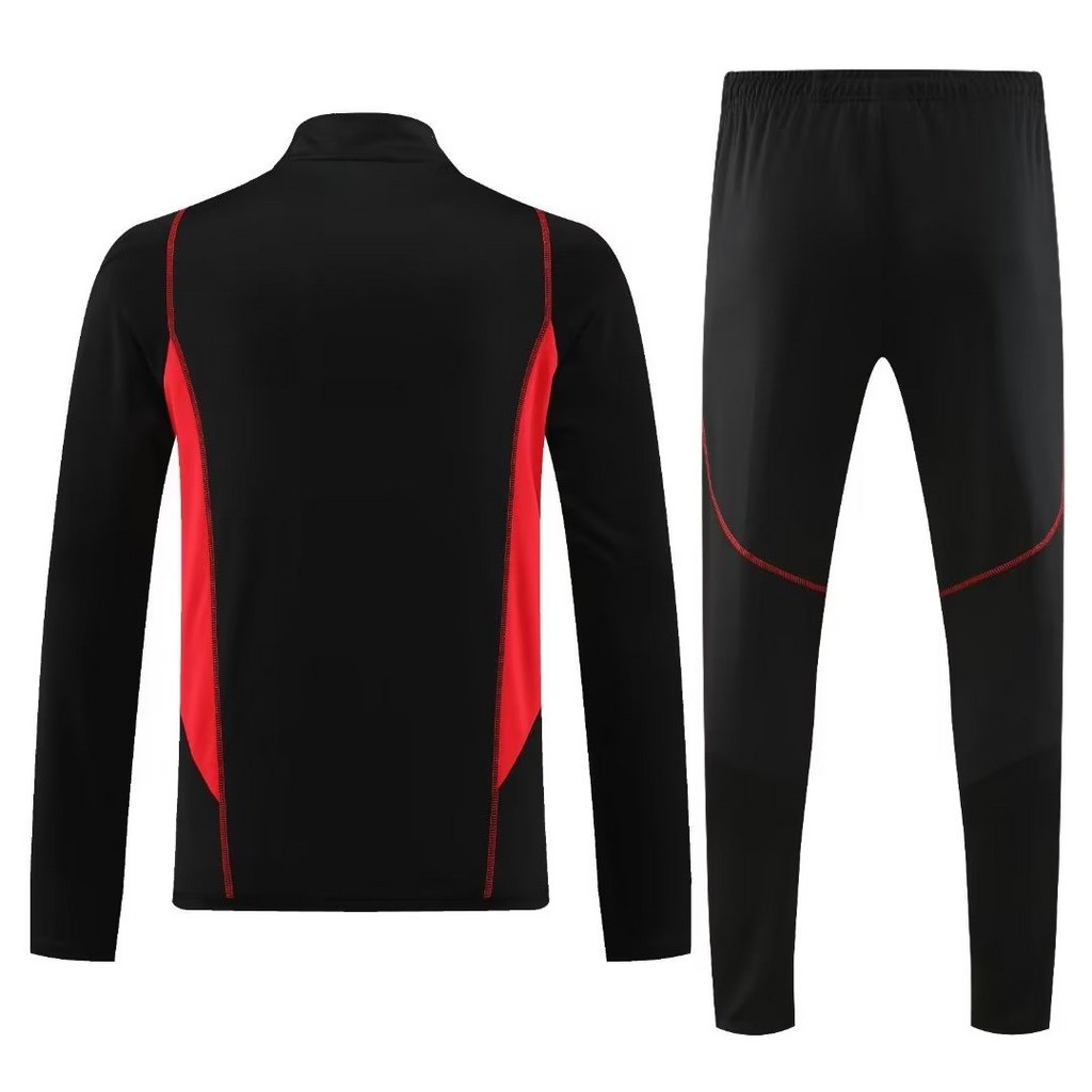 005-13 23-24 Sao Paulo black half zipper sweater tracksuit