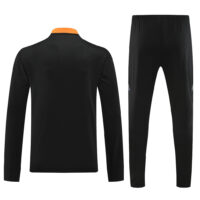 24-25 Colombia black with orange half zipper training tracksuit