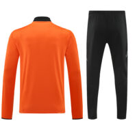 24-25 Colombia orange with black half zipper training tracksuit