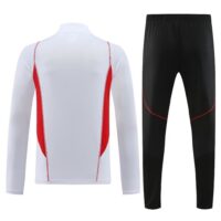 005-14 23-24 Sao Paulo white half zipper sweater tracksuit