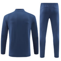 24-25 Man City navy blue with embossing half zipper training tracksuit