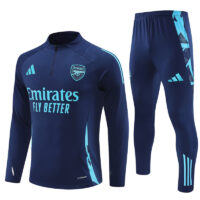 24-25 Arsenal navy blue half zipper training tracksuit