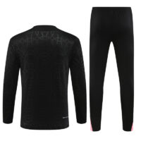 005-173 24-25 PS G Jrdan black with embossing half zipper training tracksuit