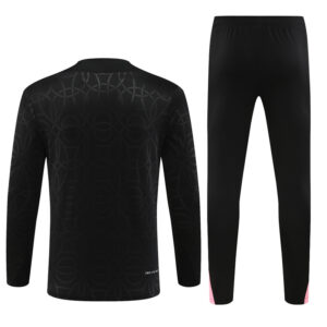 24-25 PS G Jrdan black with embossing half zipper training tracksuit - Image 5
