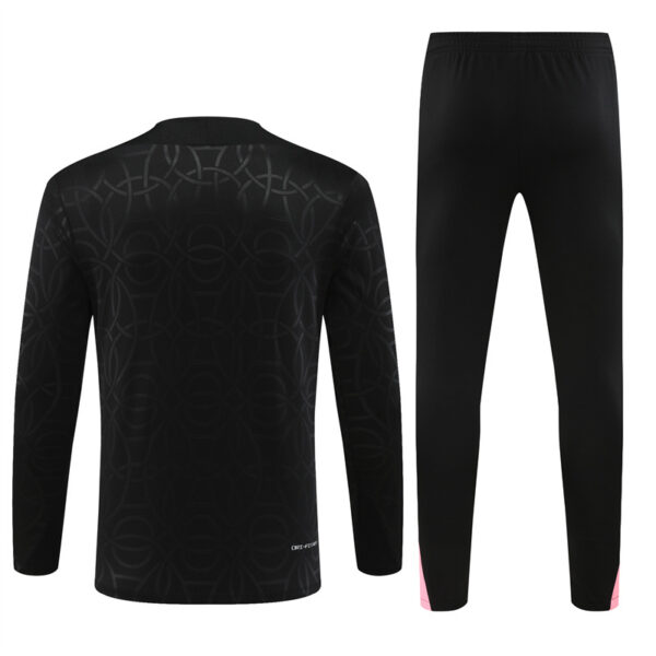 24-25 PS G Jrdan black with embossing half zipper training tracksuit - Image 5