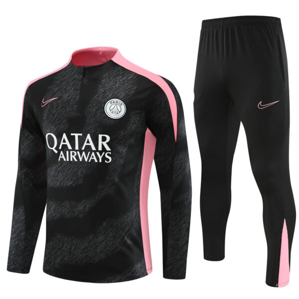 24-25 PS G camouflage black with pink half zipper training tracksuit - Image 5