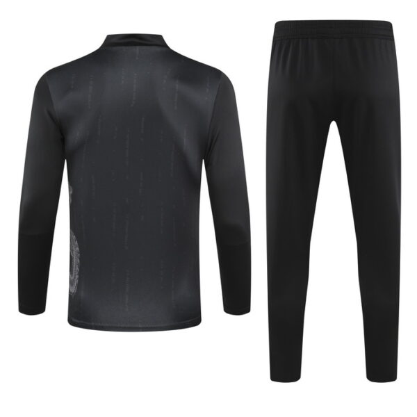 24-25 Real Madrid black with dragon half zipper training tracksuit - Image 5