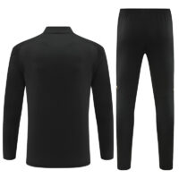24-25 Real Madrid black with gold half zipper training tracksuit