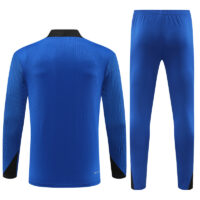 24-25 South Korea color blue with black half zipper training tracksuit