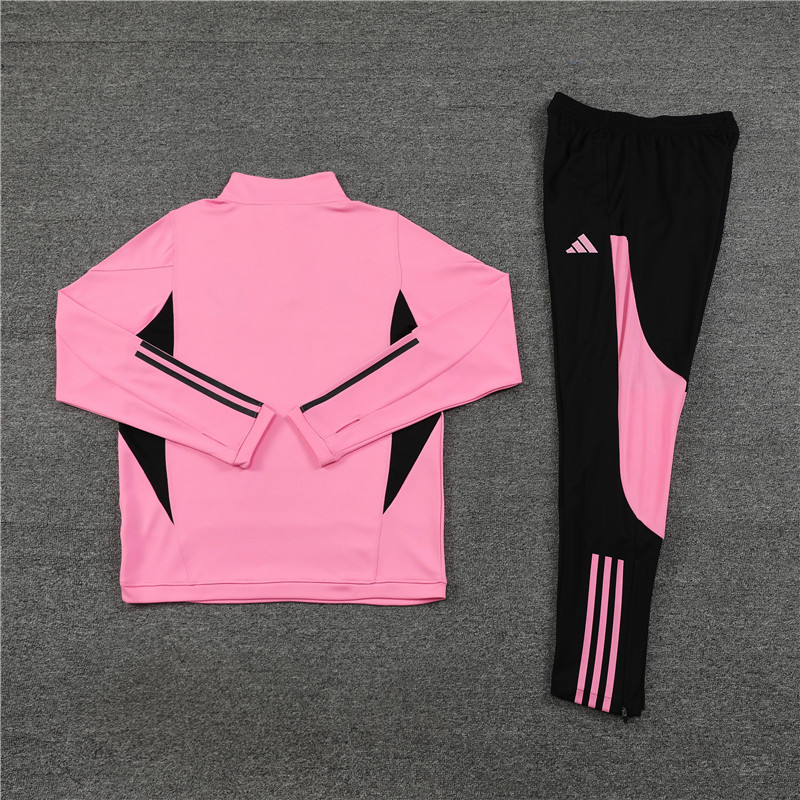 005-21 23-24 Argentina pink half zipper sweater tracksuit