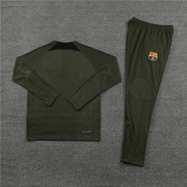 Player version 23-24 Bar army green half zipper sweater tracksuit - Image 5