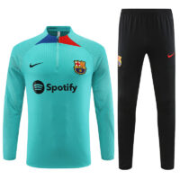 Player version 23-24 Bar lake blue half zipper sweater tracksuit