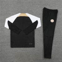 Player version 23-24 Chelsea black with white half zipper training tracksuit
