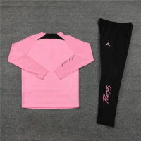 Player version 23-24 PS G Jrdan pink half zipper sweater tracksuit