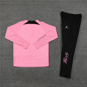 Player version 23-24 PS G Jrdan pink half zipper sweater tracksuit - Image 5
