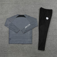 Player version 23-24 PS G dark gray half zipper sweater tracksuit