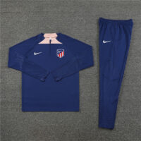 fans version 23-24 ATM navy blue half zipper training tracksuit