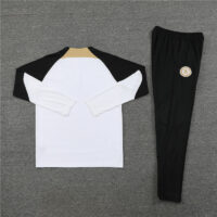 fans version 23-24 Chelsea white with black half zipper training tracksuit