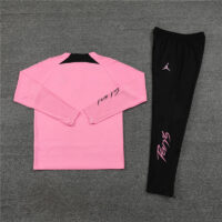 005-277 fans version 23-24 PS G Jrdan pink half zipper sweater tracksuit