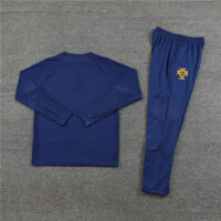 fans version 23-24 Portugal navy blue half zipper sweater tracksuit